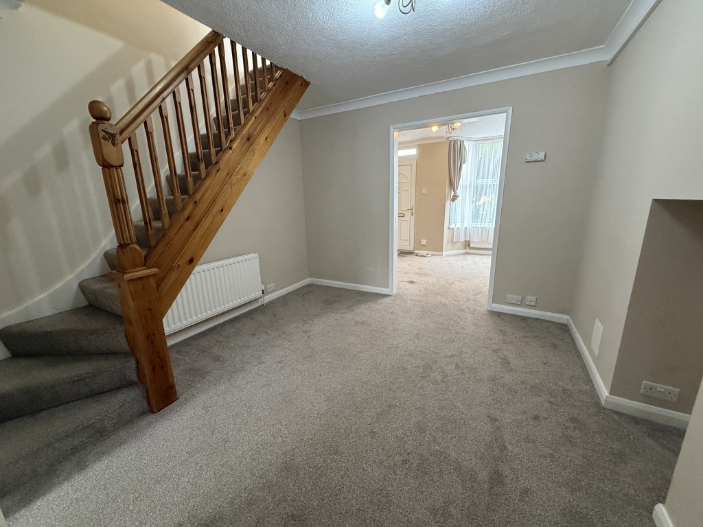 Lot: 200 - VACANT TWO-BEDROOM HOUSE - Dining room looking towards living room